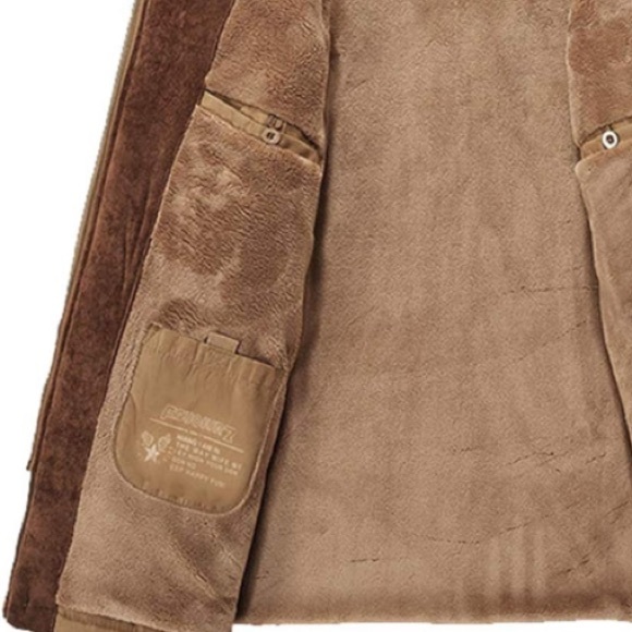 New-Men's Down Jackets Outerwear Long Cotton Coat Warm Fur Jacket Coat Overcoat - Picture 7 of 14